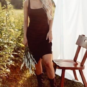 Kittenish black dress